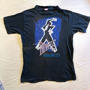 Rare Vintage Bowie Serious Moonlight European Tour Shirt
